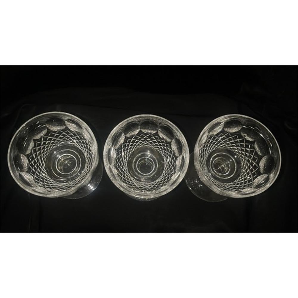 Waterford Crystal Colleen Short‎ Stem Dessert Glasses Set of 3 Clear Irish Glass